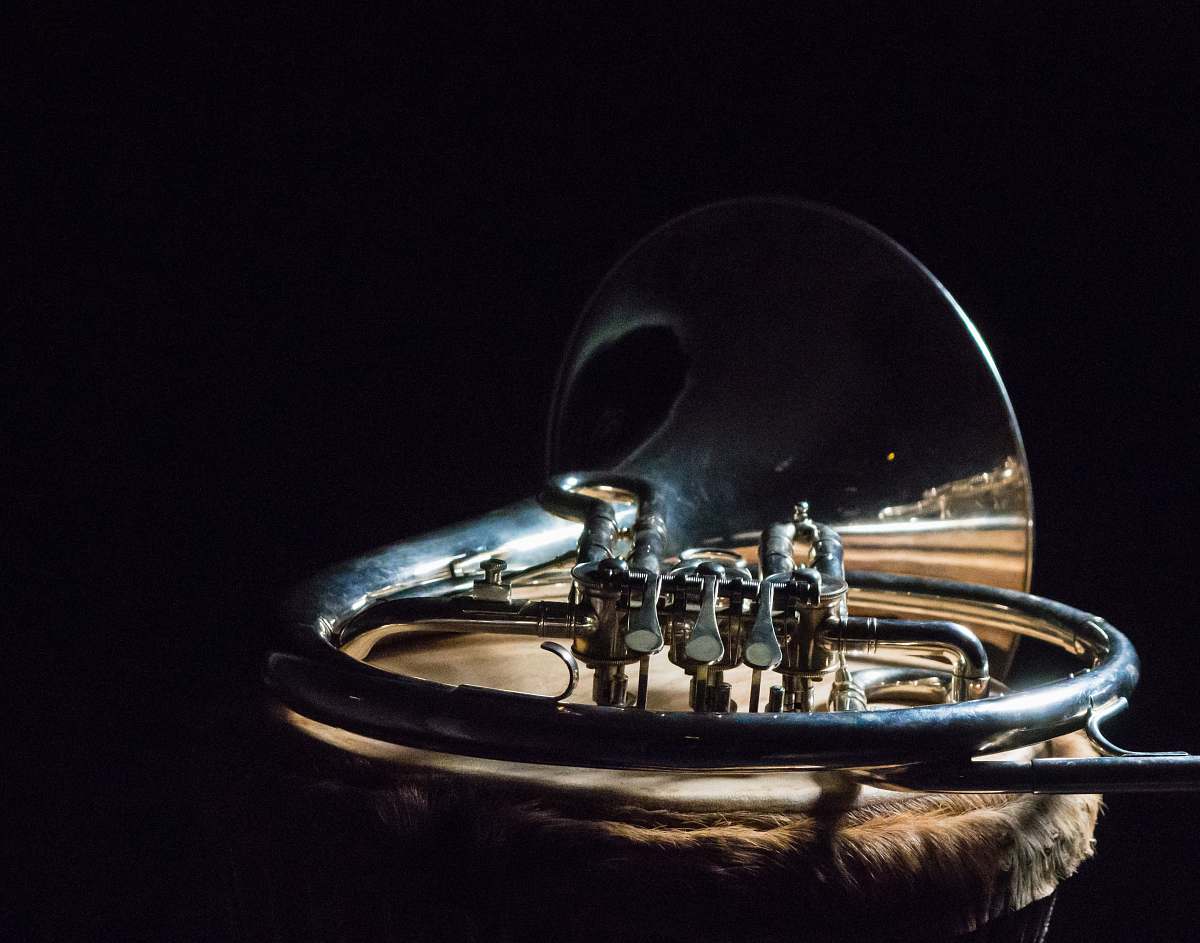 brass section silver wind instrument flugelhorn